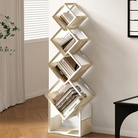 Decoration Storage Bookcases Office Minimalist Manga Floor Library Bookcases Interior Girl Estante Livros Library Furniture