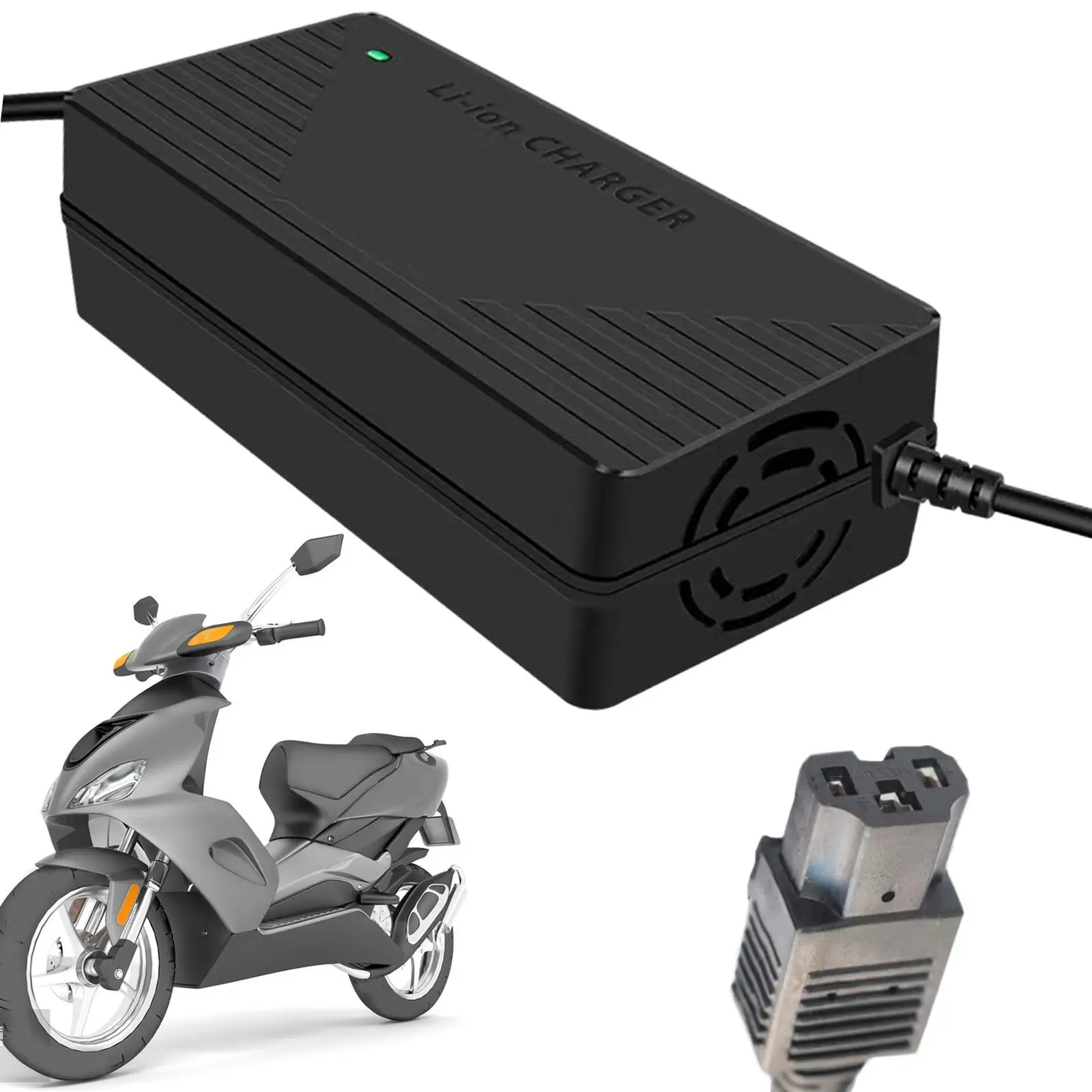 Electric Tricycle Charger 48V60V72V5A Portable Connector High Performance Durable High Power Electric Tricycle Charging Adapter