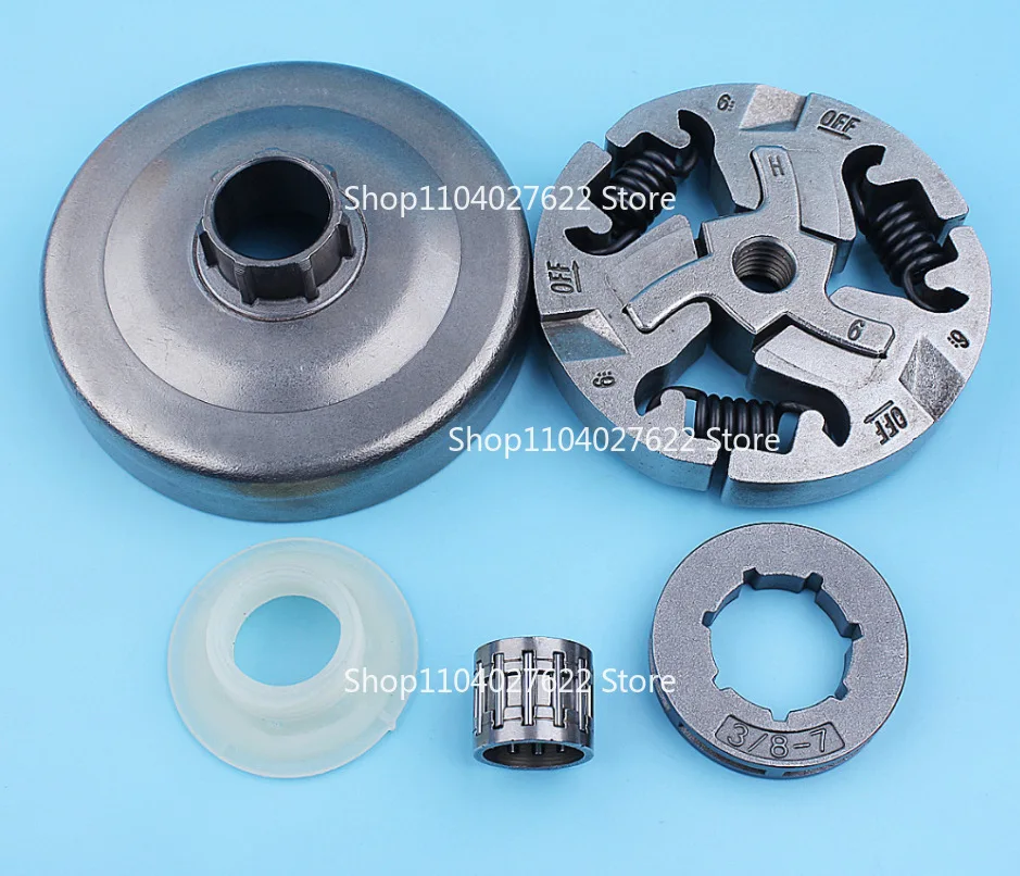 

1 set forHusqvarna 357 359 Clutch Drum 7T Passive Disc, Clutch, Turbine, Needle Roller