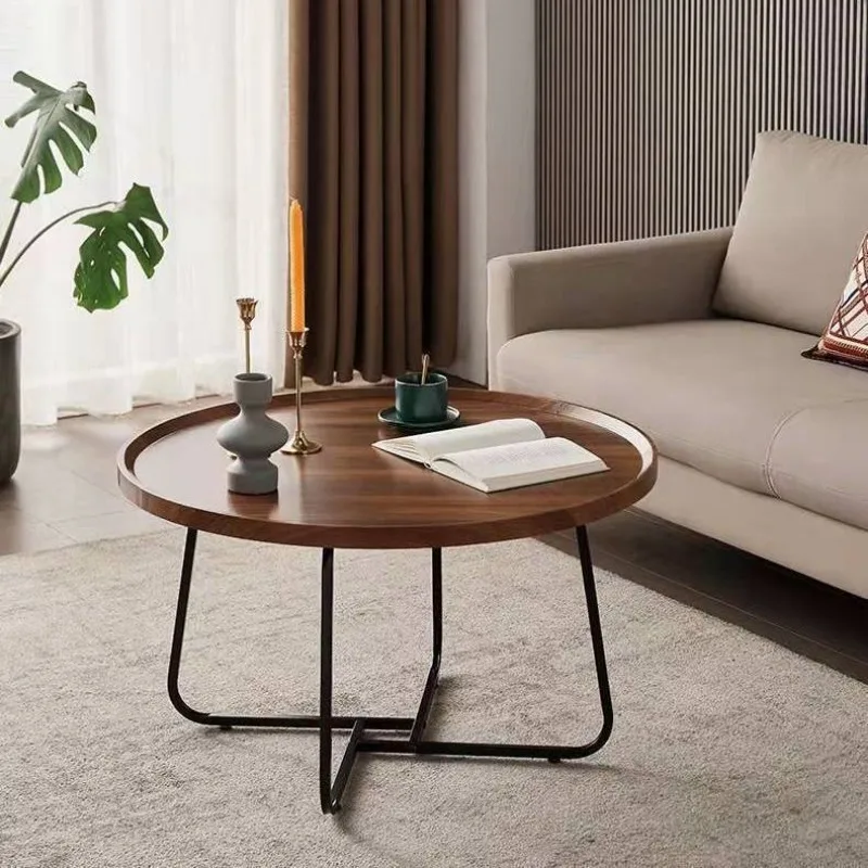 Nordic Light Luxury Tea Table Small Unit Table Modern Simple Household coffee center table Circular Combination living room