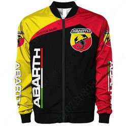 Abarth Thick Coats Jackets For Men's Clothing Techwear Baseball Uniform Jacket 3D Windbreaker Harajuku Parkas Bomber Jacket