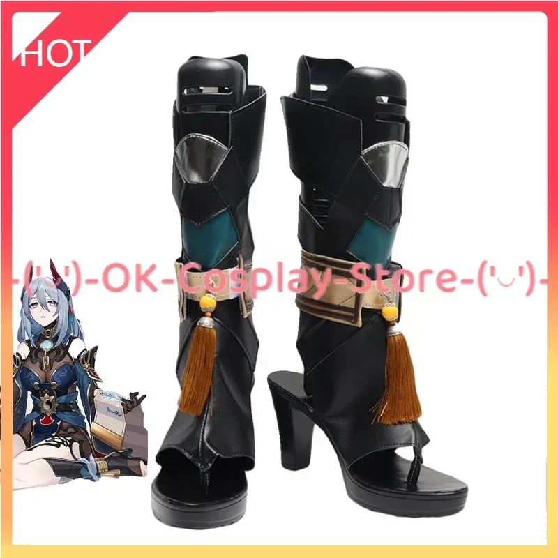 Hanya cosplay sapatos jogo honkai star rail cosplay adereços botas de carnaval de halloween feito sob encomenda