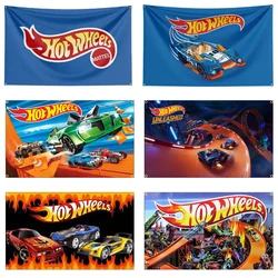 90x150CM 3X5 FT Hot Wheels Flag Polyester Printed Car Banner For Decor