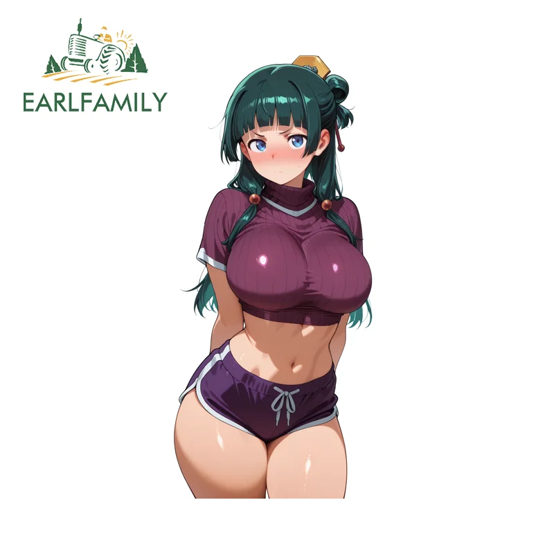 

EARLFAMILY Maomao Waifu большая грудь автомобильные наклейки привлекательные аниме автомобильные наклейки красивые высокое качество DIY украшения автомобиля аксессуары