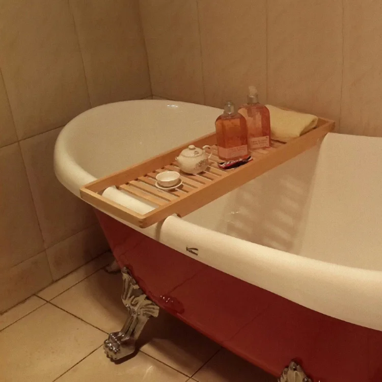 Solid wood bathtub frame  bath tub accessories  tub tray bathtub accessories bath tray sink tray wood bath tub tray organization