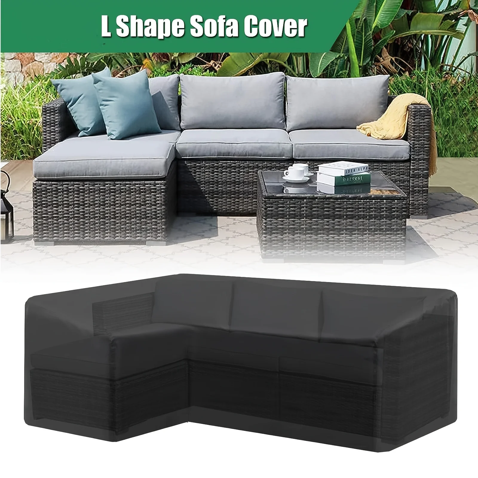 L-förmige Outdoor-Sofa-Abdecku – Outdoor Furniture L Shape Bewertung und Preis