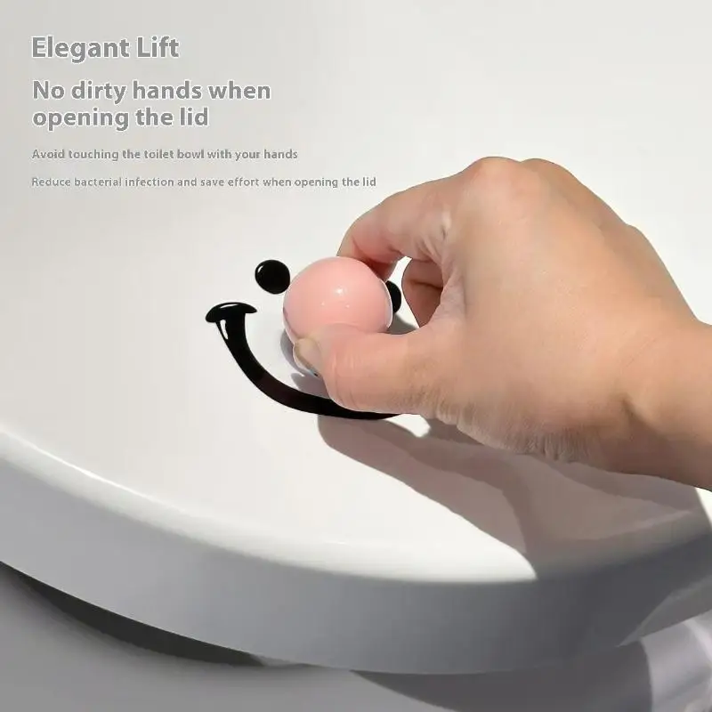 

Улыбка Лицо Шарик Подъемник Крышки Унитаза Клоун Подъемник Крышки Унитаза Ручной Открывалка Для Крышки Унитаза Для Ванной Комнаты