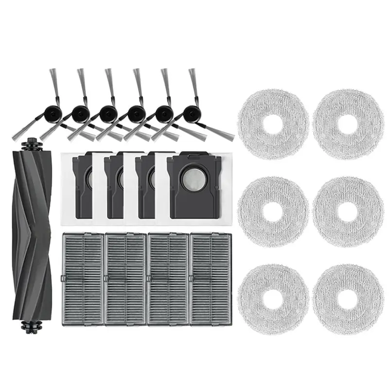 

Hot Deal-Main Side Brush Hepa Filter Mop Cloth Dust Bags For Mova P50 Pro Ultra, For Mova P10 Pro Ultra Robot Vacuum Spare Parts