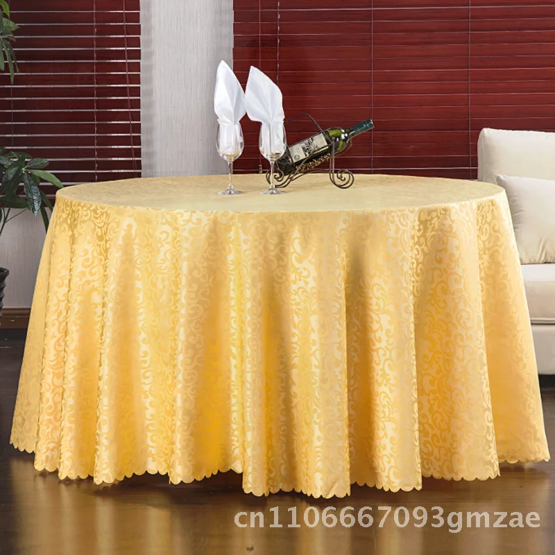

Hotel Restaurant round Square Tablecloth Polyester Anti-Fouling European Style for Dining Table Available in Multiple Sizes
