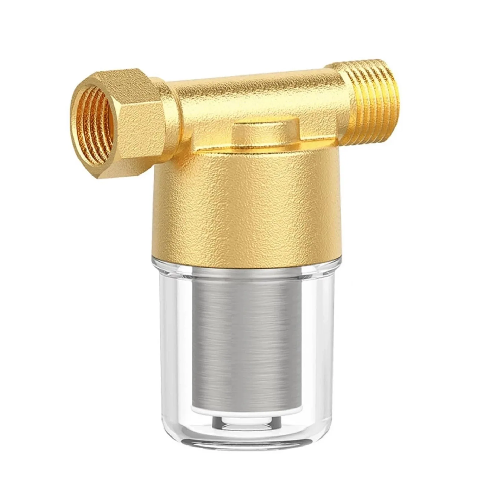 40 Micron High Flow Brass Sediment Water Heater Filter For Washing Machines And RVs Accessories Replacement Parts