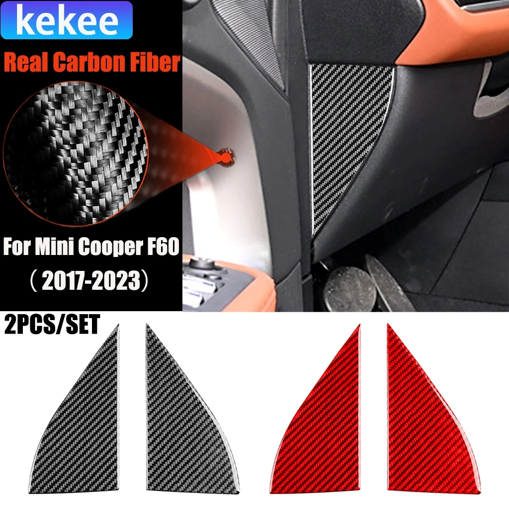 

Автомобильные аксессуары из углеродного волокна, боковые стороны приборной панели, модифицированная внутренняя отделка, мягкая наклейка для Mini Cooper F60 Countryman 2017-2023
