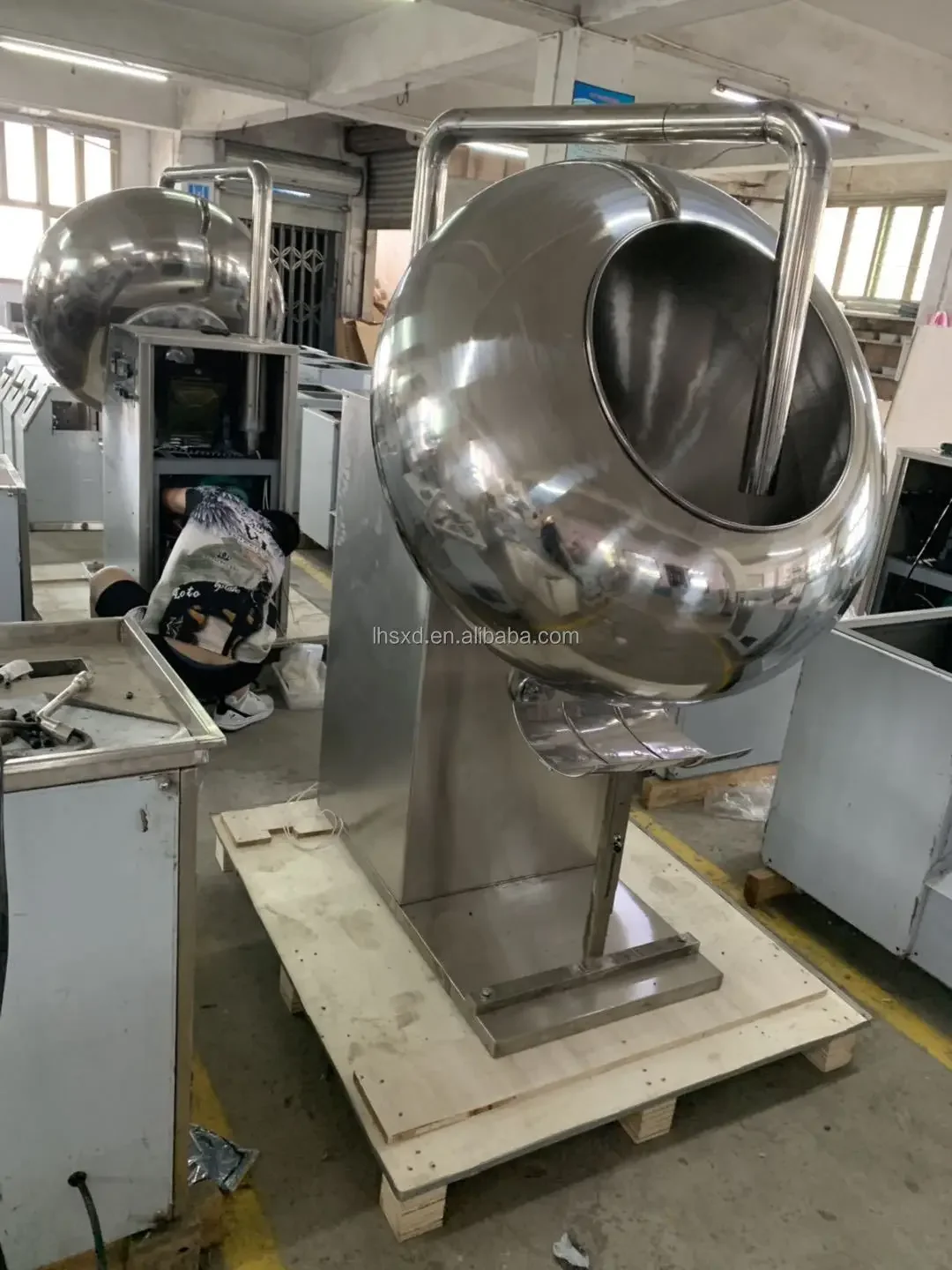 

Gold Seller Chocolate Panning Machine/Stainless Steel Coating Pan Machine for Peanut/Automatic Almond Sugar Coating Machine