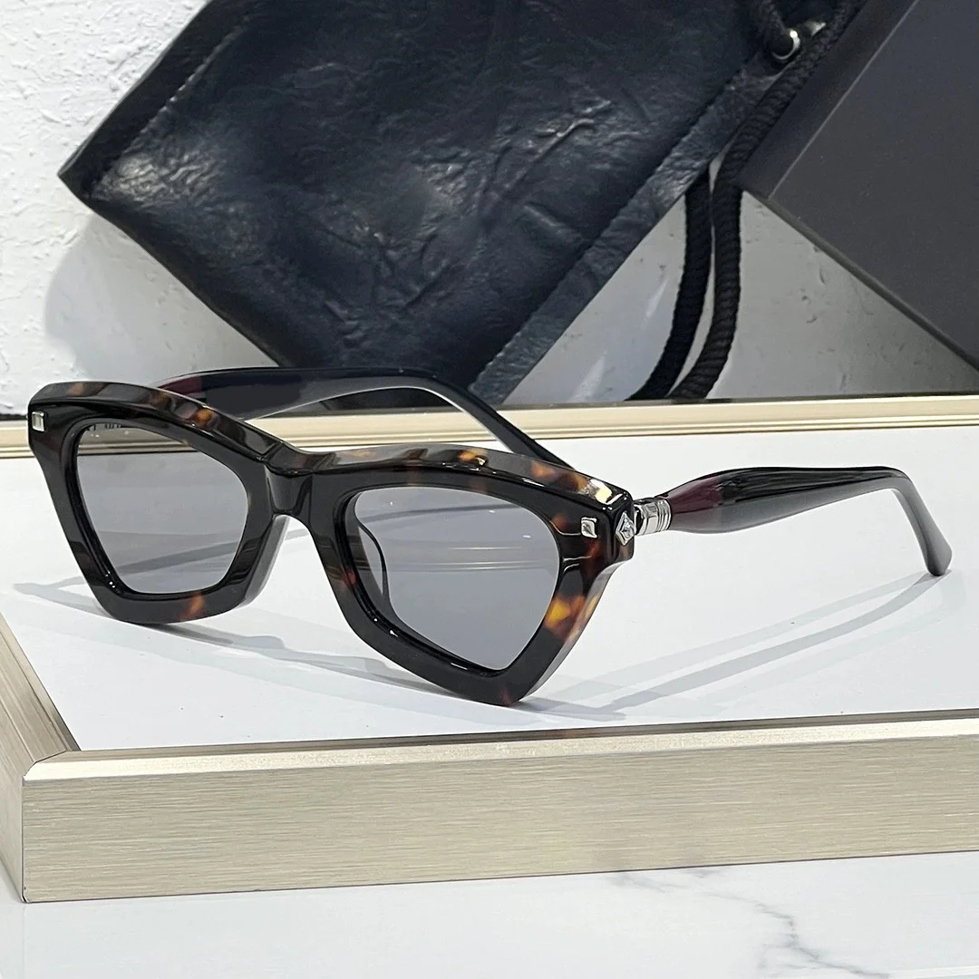 Belight Optical MASKE J7 Polygon Shape Vintage Retro Acetate Men Women Cool Fashion Trendy Sunglasses With Case