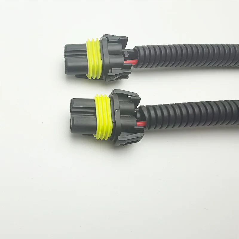 2Pcs 9005 9006 9012 Car Headlamp Socket Extension Cord HB3 HB4 Adapter Wiring Harness Connector Male Female Plug Conversion Line