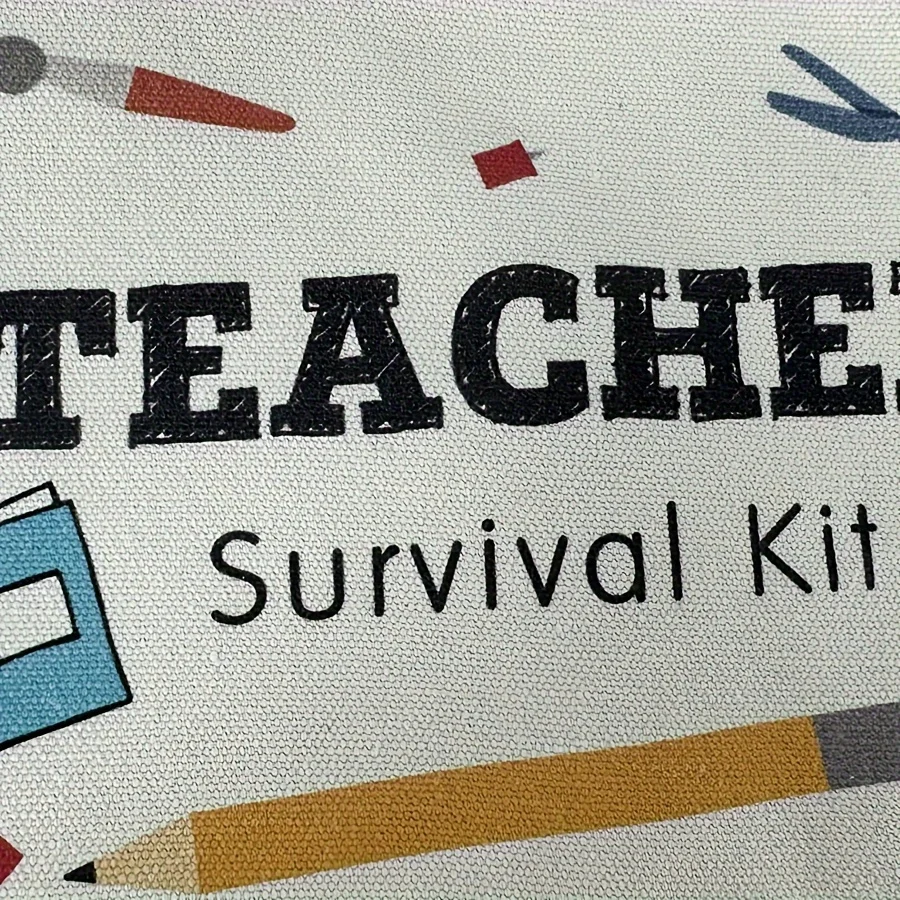 Teacher Survival Kit Bag Pencil Pouch back to school End of Year birthday Teachers\' Day Christmas kindergarten Graduation Gift