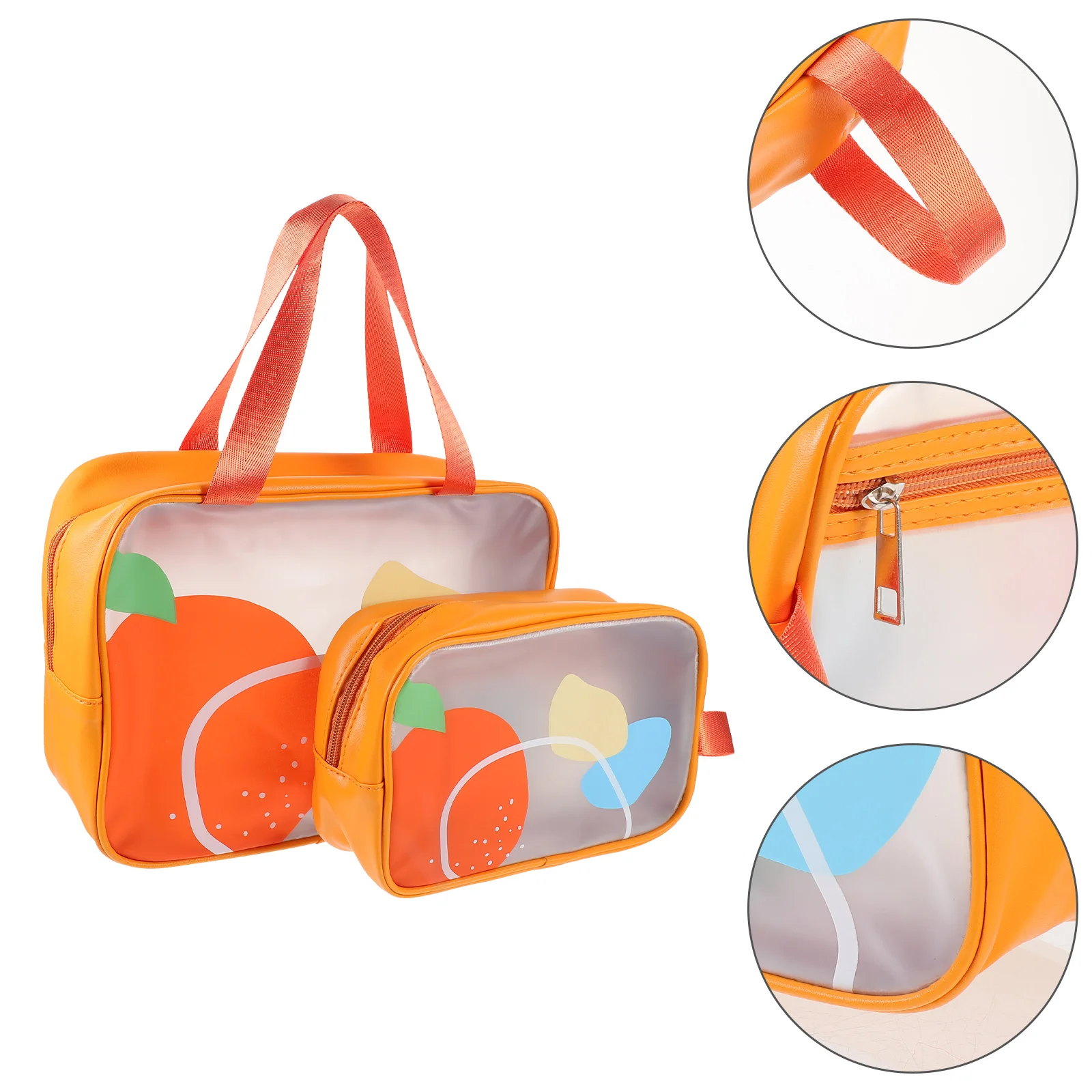 2 Pcs Storage Bag Clear Makeup Travel Size Toiletries Toiletry Bags for Women Duffle Packing Essentials