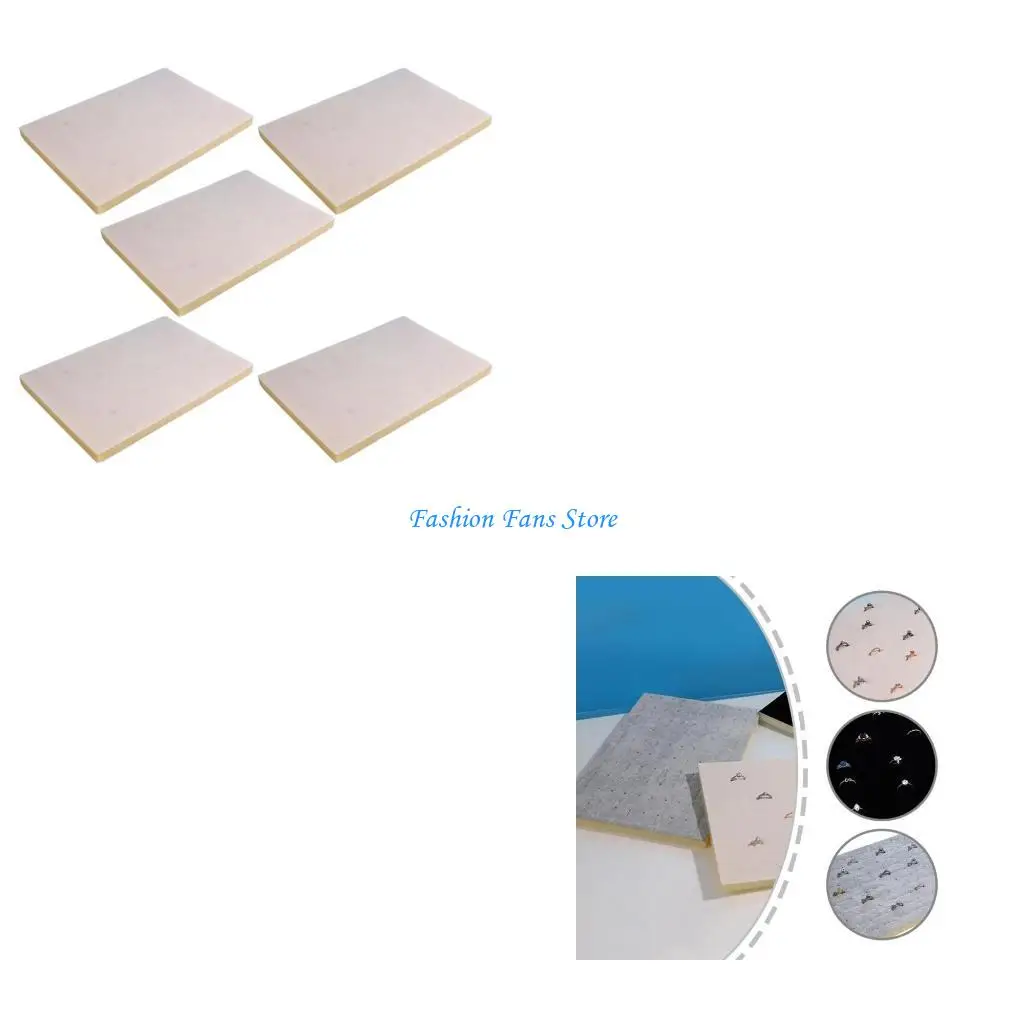 

Элегантная шкатулка для драгоценностей, пенопластовые вставки, 5 шт., универсальная прочная губка, набивка, организация для