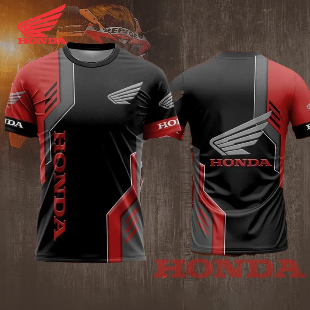 

Honda 2026, дышащая гоночная форма, летняя влагоотводящая футболка для езды на мотоцикле, повседневная спортивная одежда, трикотаж