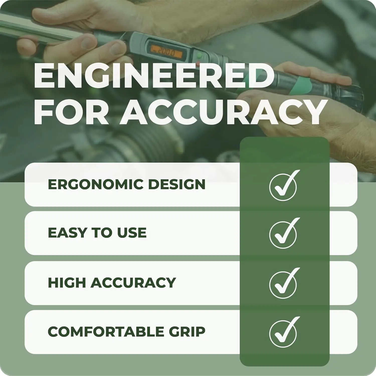 مفتاح عزم الدوران الرقمي 1/2 بوصة 25-250 قدم رطل مع ميزان إلكتروني وتصميم على شكل نقر لصيانة السيارات والدراجة