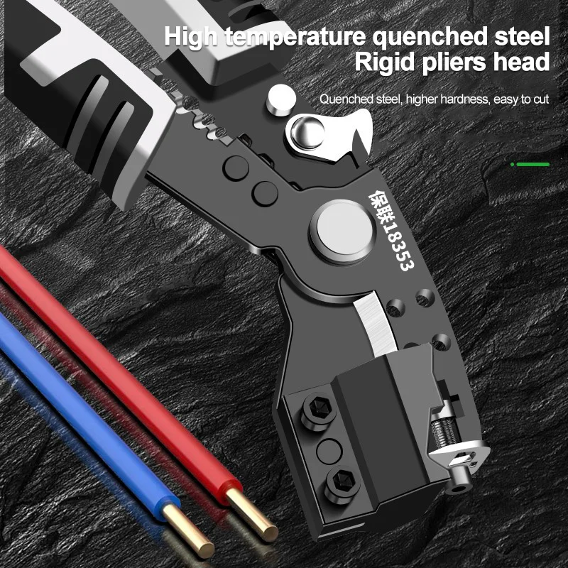 Crimper Cable Cutter Electrician Multifunctional Wire Stripping Pliers Winding Bending Crimping Breaking Cable Crimping Pliers