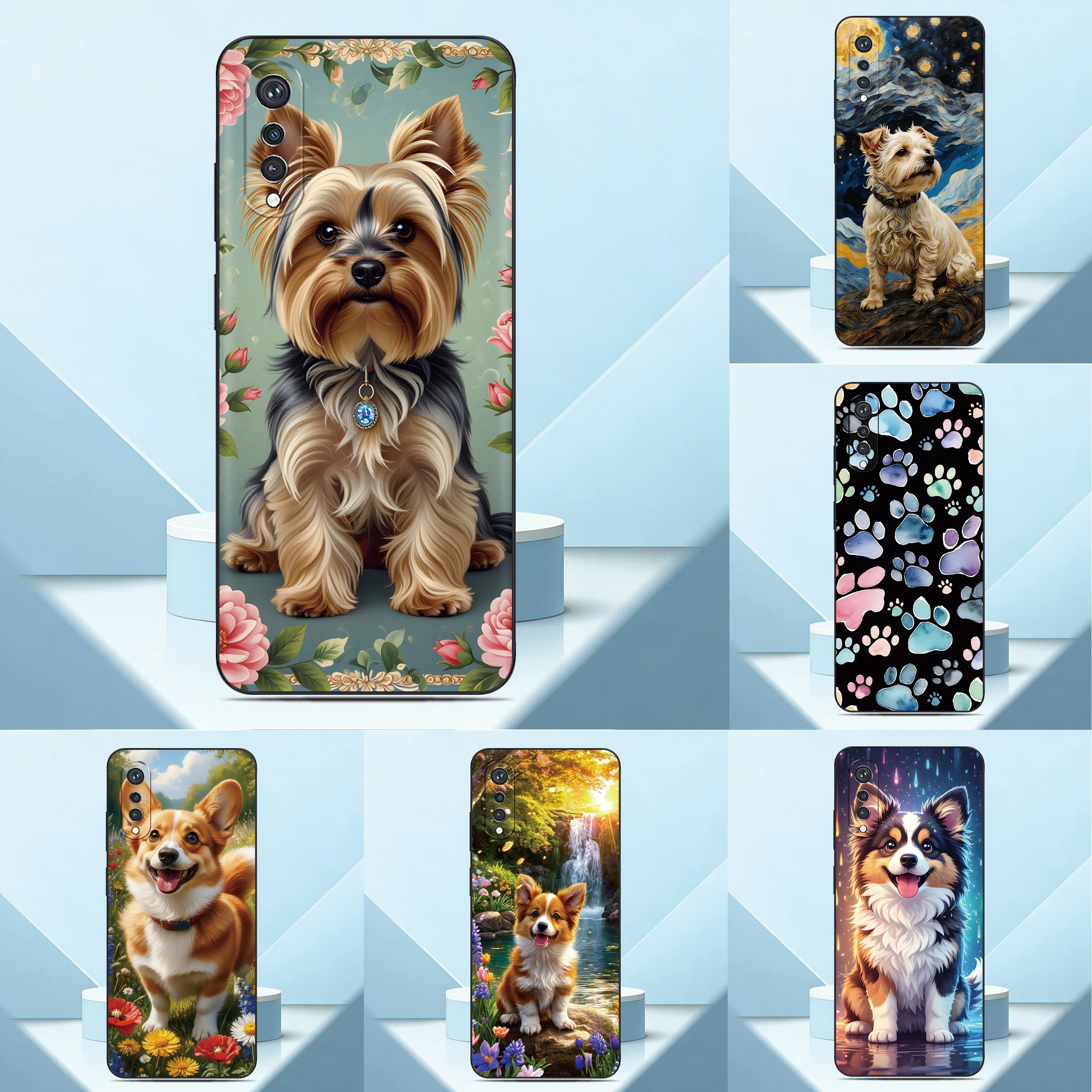 Funda de teléfono con diseño de cachorro de perro para Sony Xperia 1 VIII 10 VII 5 VI V IV III II XZ5 XZ4 XZ3 XZ2 XA2 L3 6 7 8, funda trasera con foto personalizada