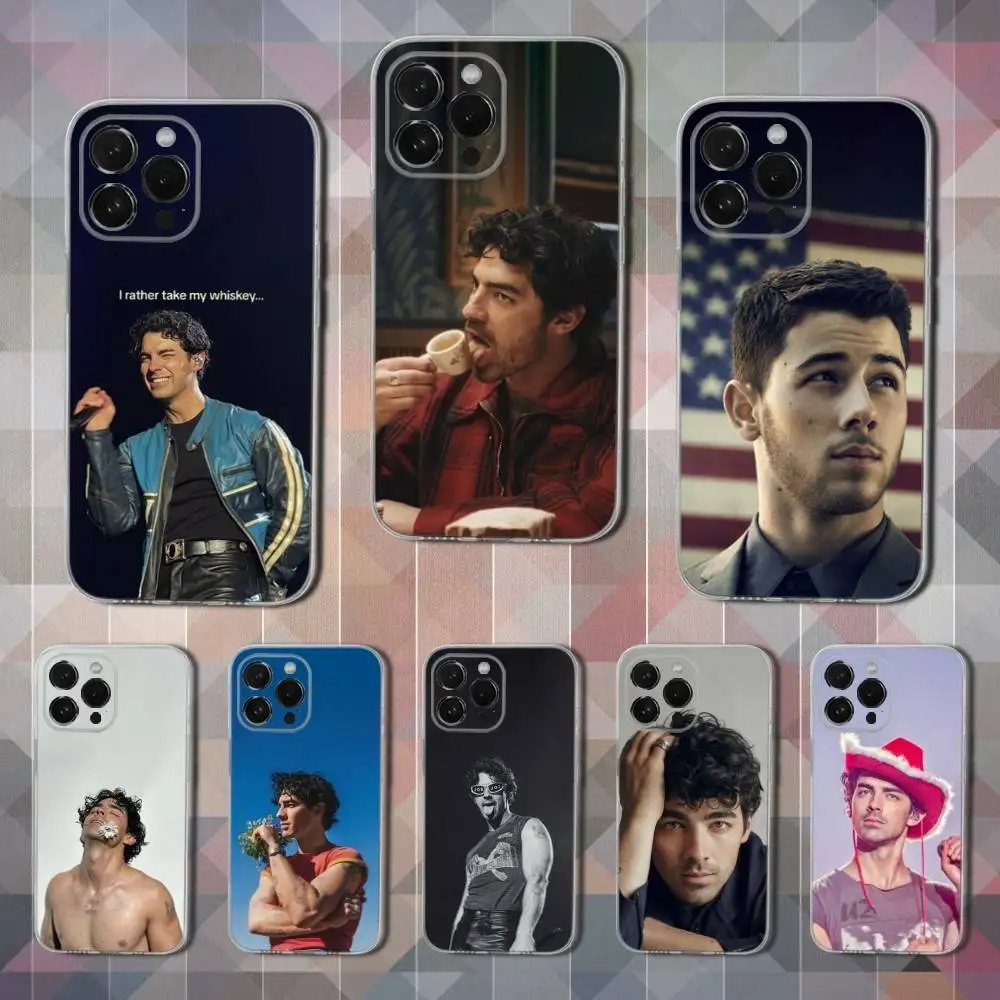 

Singer J-Joe J-Jonas Phone Case For iPhone 16,15,14,13,12,11 Pro,Max,Plus,X,XS,XR,SE,Mini Transparent Soft Cover