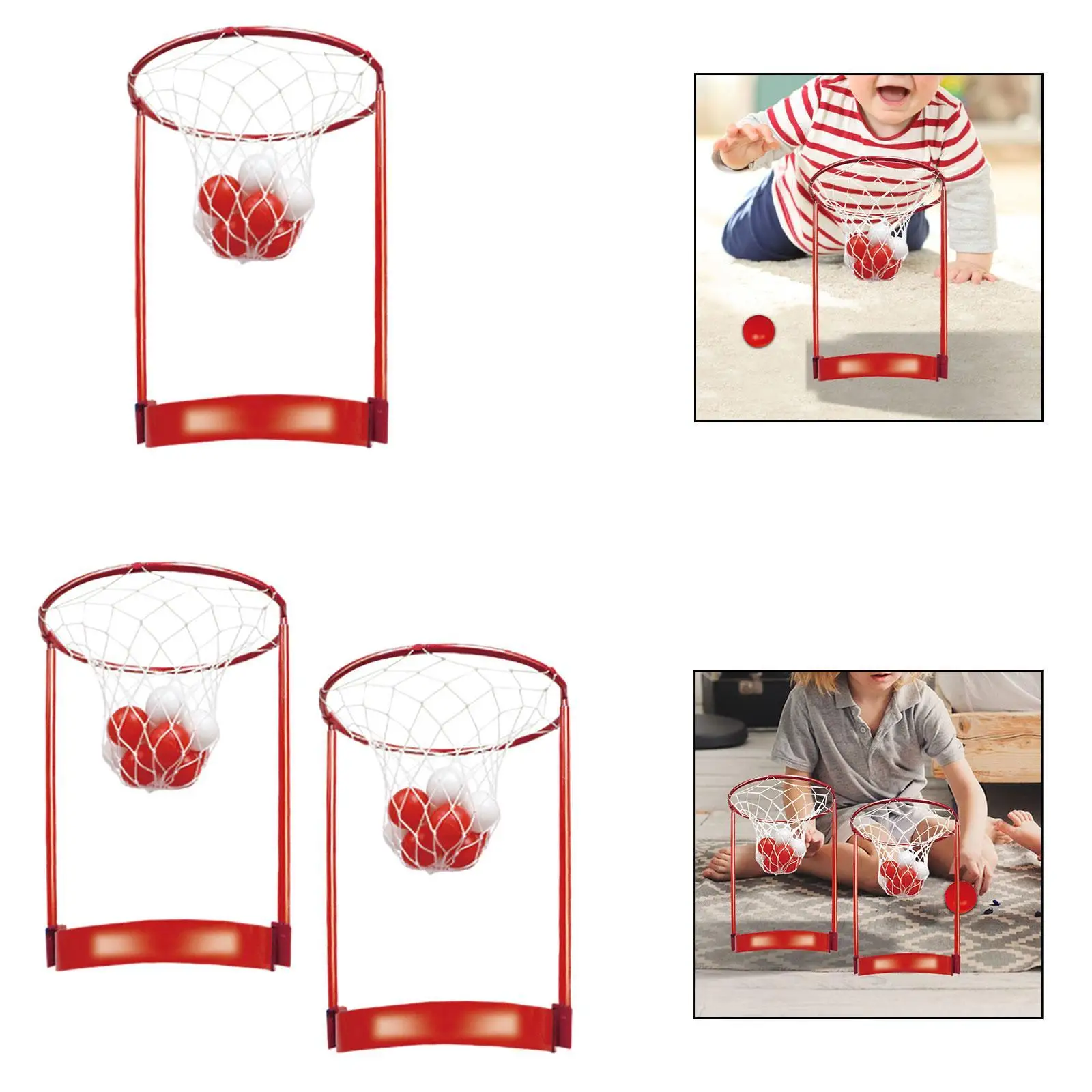 ヘッドフープ バスケットボール パーティー ゲームセット ボール20個付き 手と目のコーディネーション バスケットゲーム 男の子 女の子 屋内 屋外用