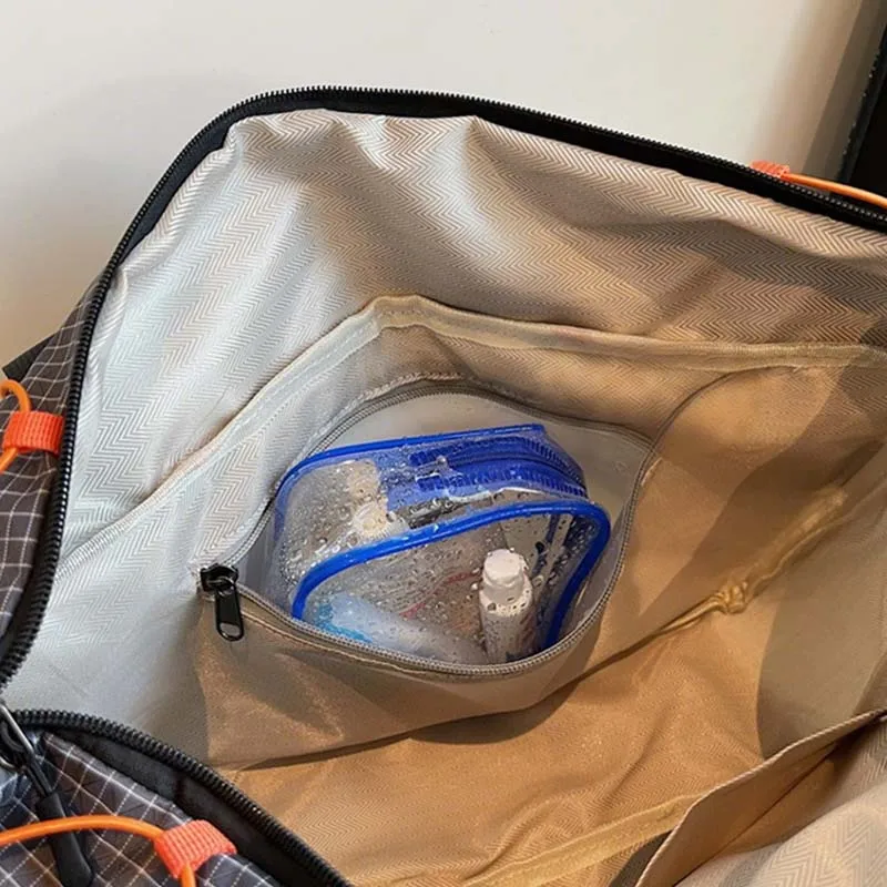 Dames Reistas Contrastkleur Outdoor Zakenreis Woon-werkverkeer Winkelen Handtas Droog Nat Weekendbagage Tote Handtas