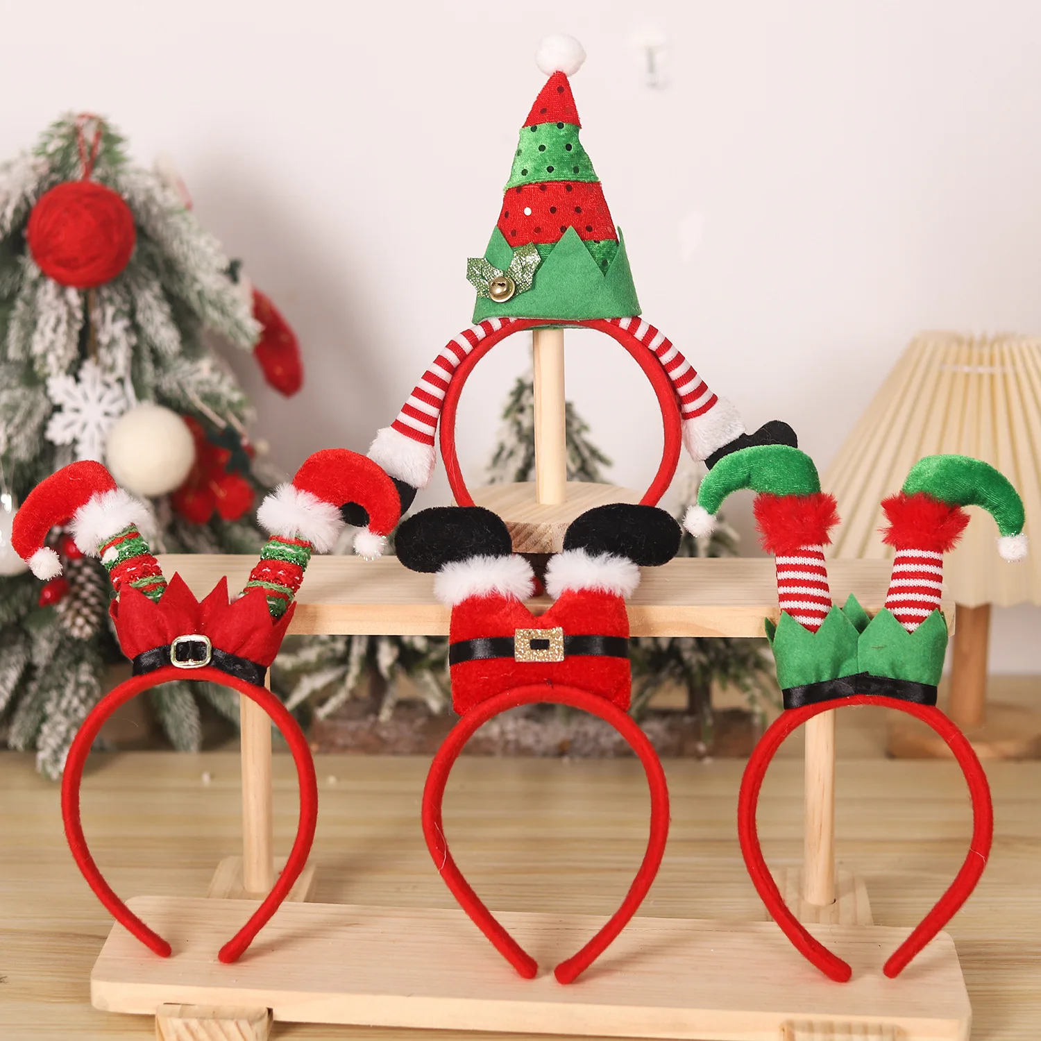 Christmas Headband Holiday Festival Headwear Christmas Party Costume Hair Hoop Festive Accessories Xmas Party Decoration Gift