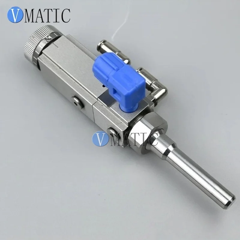 Stainless Steel Pneumatic Glue Dispensing Valve VC82 High Precision Spray & Atomization Valve, Round Adhesive Coating Valve 5800