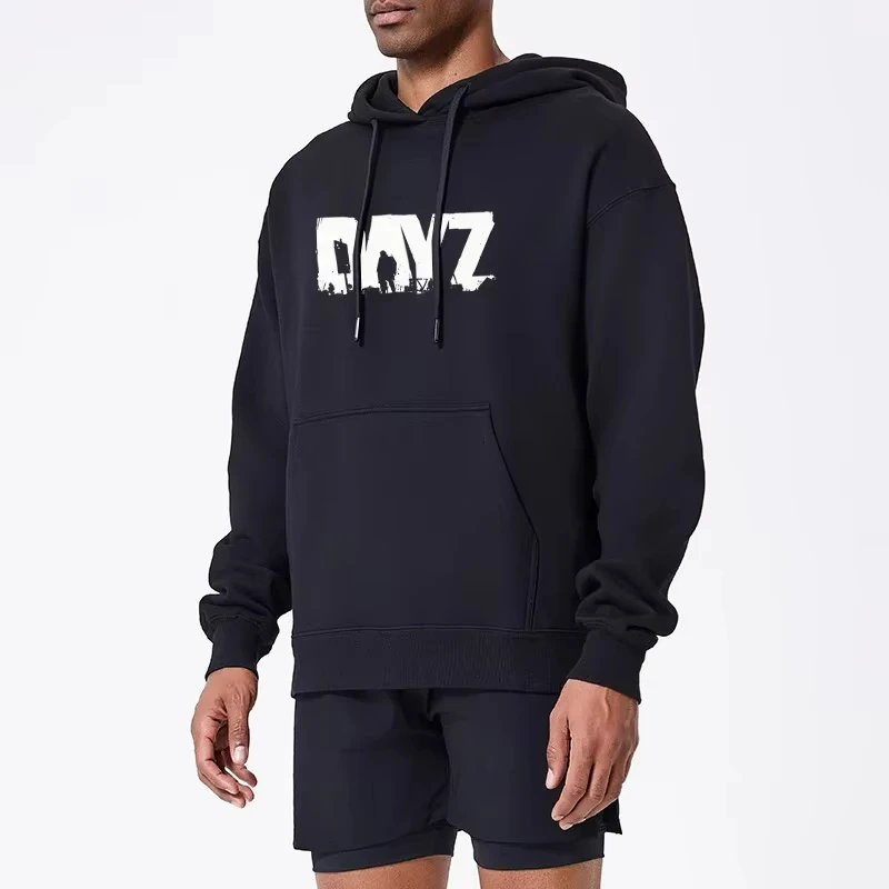 Moda dayz gráfico impresso moletom com capuz masculino primavera outono solto topos moletom masculino hip hop streetwear roupas masculinas