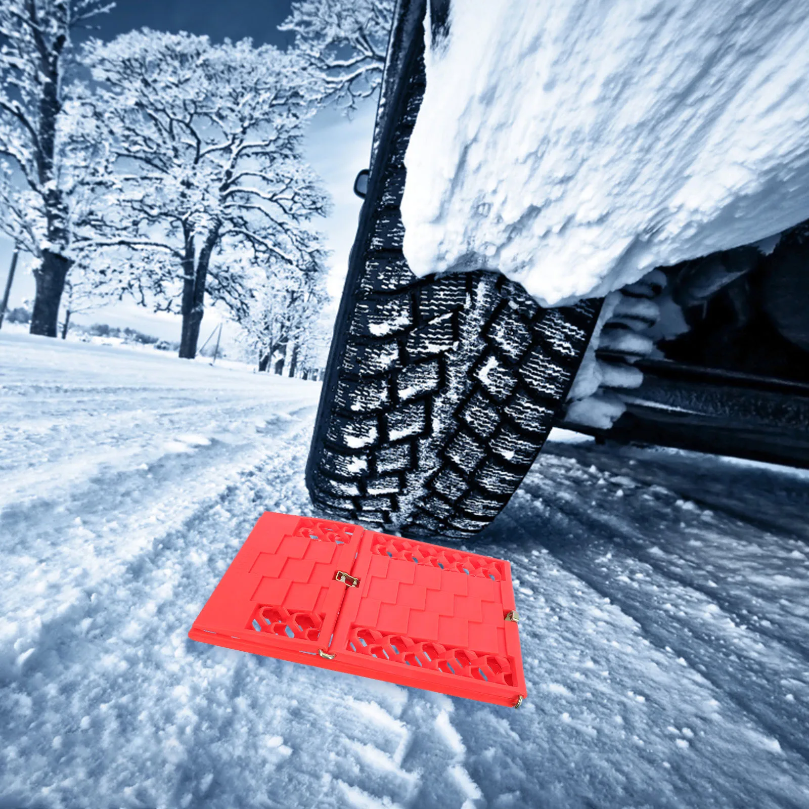 

Anti-Slip Car Tire Car Accessories Traction Board Tire Traction Mat Winter Emergency Tool Portable Wheel Plate