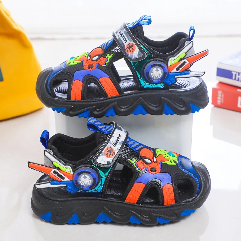 Spiderman Children Boy Sport Sandals Summer Shoes For Kids Boy Casual Beach Soft Disney Sandal Sandalias