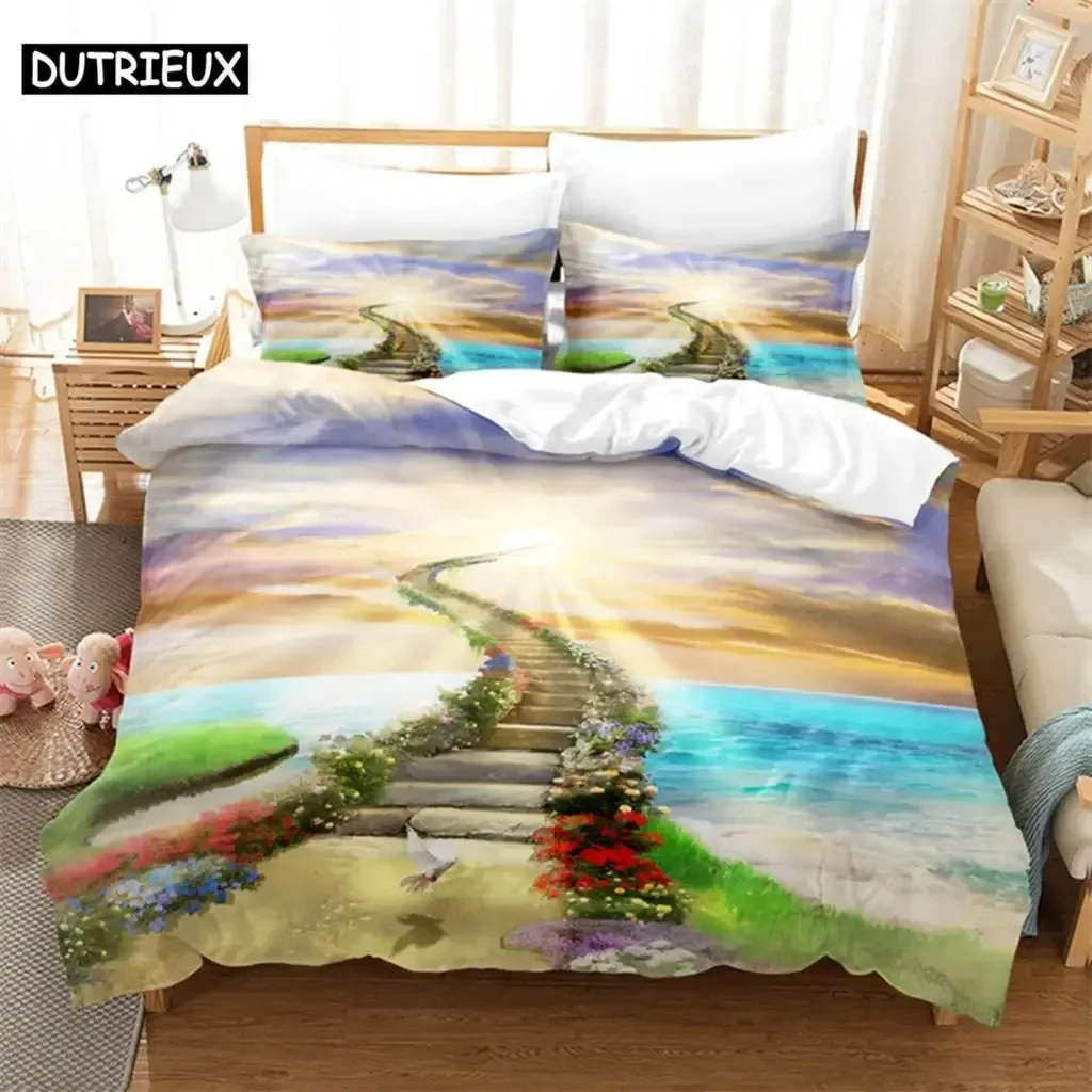 

Sky Fantasy Queen Bedding Set Duvet Cover Set Kids Bedding Digital Printing Bed Linen King Size Duvet Cover