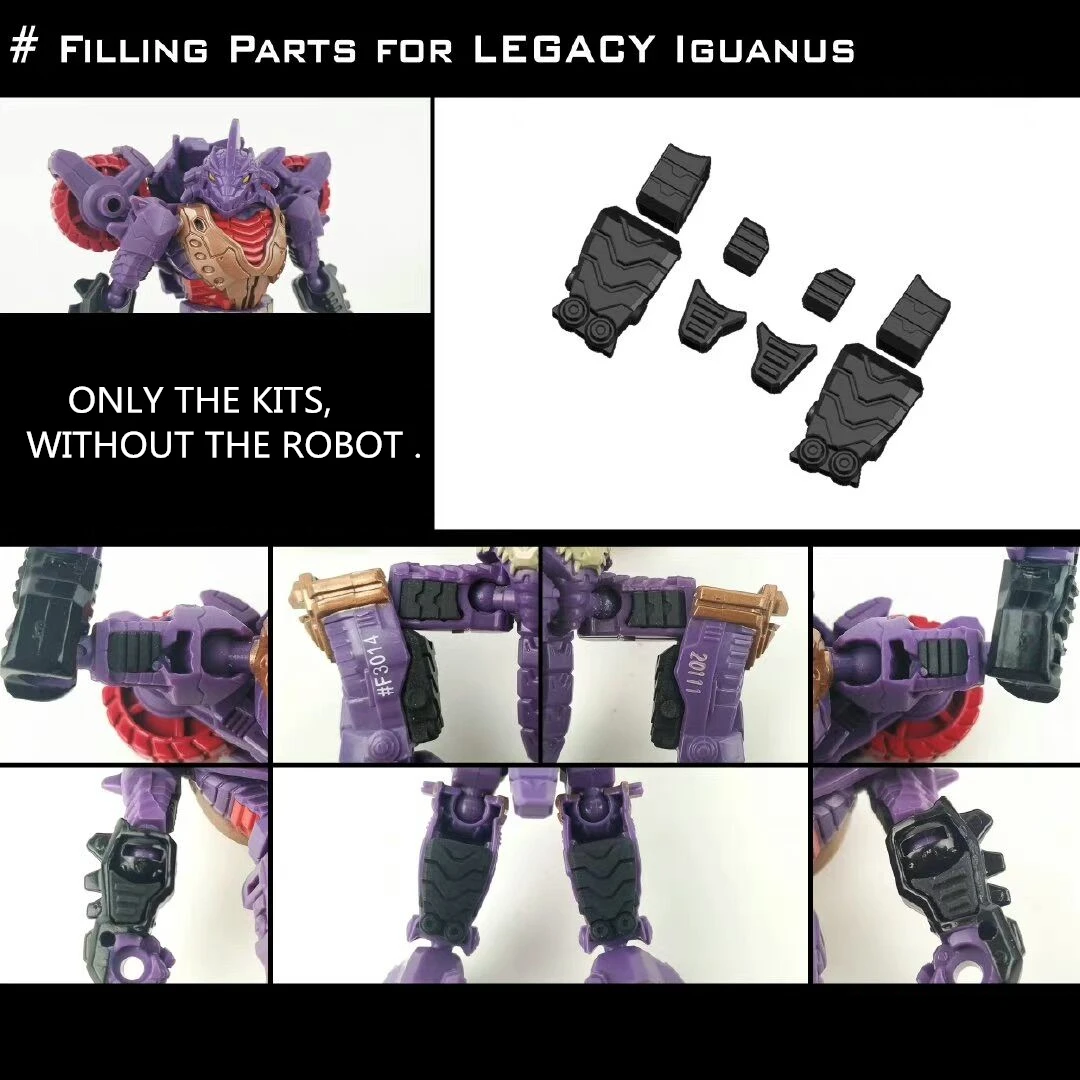 Shockwave Lab SL-134 Kit de Atualização de Peças para Transformação Legacy Springer Skids Kickback Bulkhead Blaster Lguanus Kits