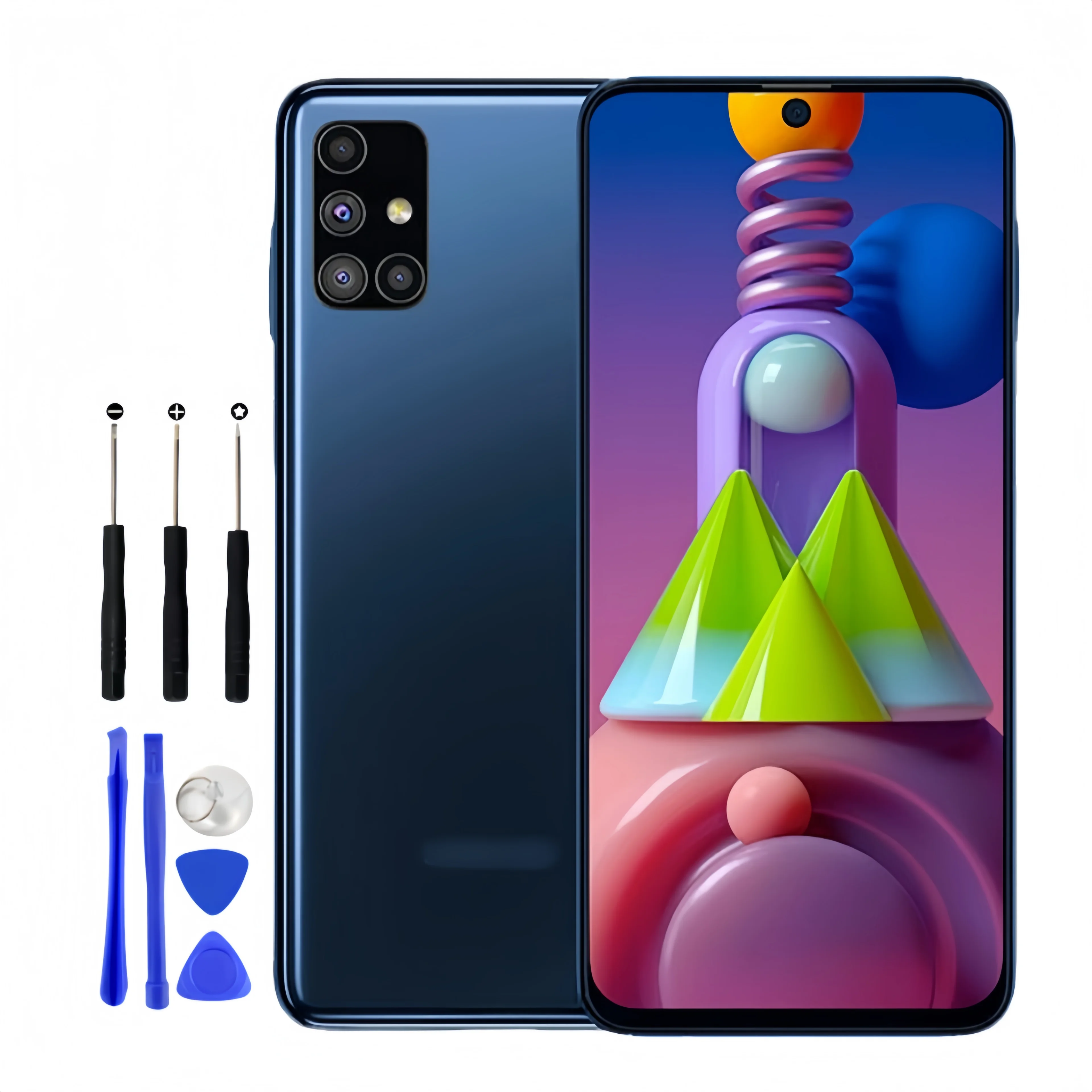 

Back Glass Replacement for Samsung Galaxy M51 SM-M515F SM-M515F/DSN Back Cover Rear Housing