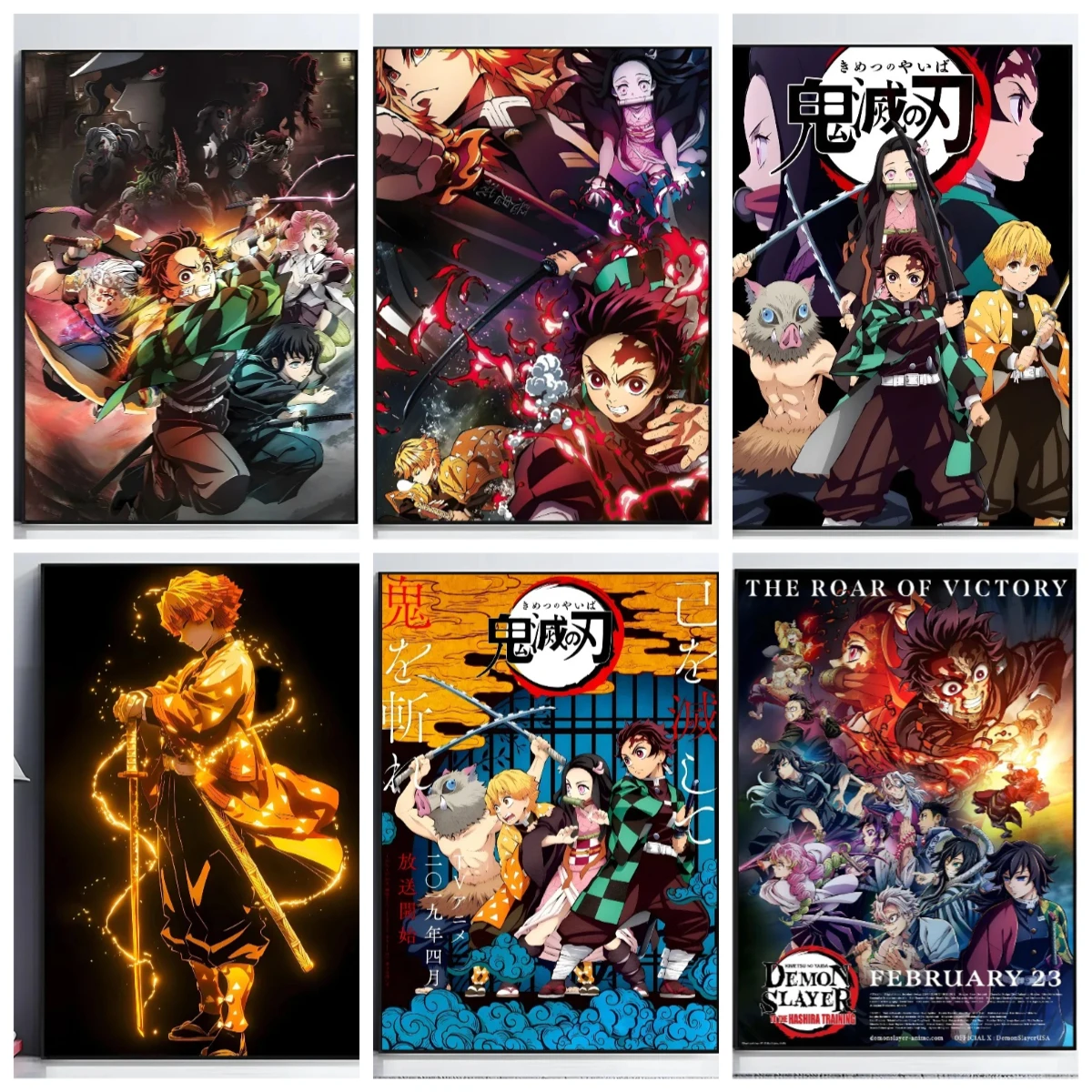 

Пазл для взрослых 500/1000 деталей, аниме-пазл D-Demon Slayer, бумажный пазл, декоративная картина, упражнение для развития мышления