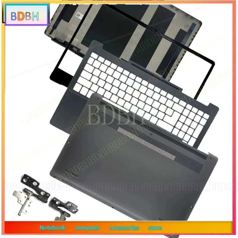 Laptop Case For Inspiron 7590 P83F LCD Back Top Cover Front Bezel Palmrest Lower Bottom Case Hinges M6PD2 2D6K1 77WTT Housing