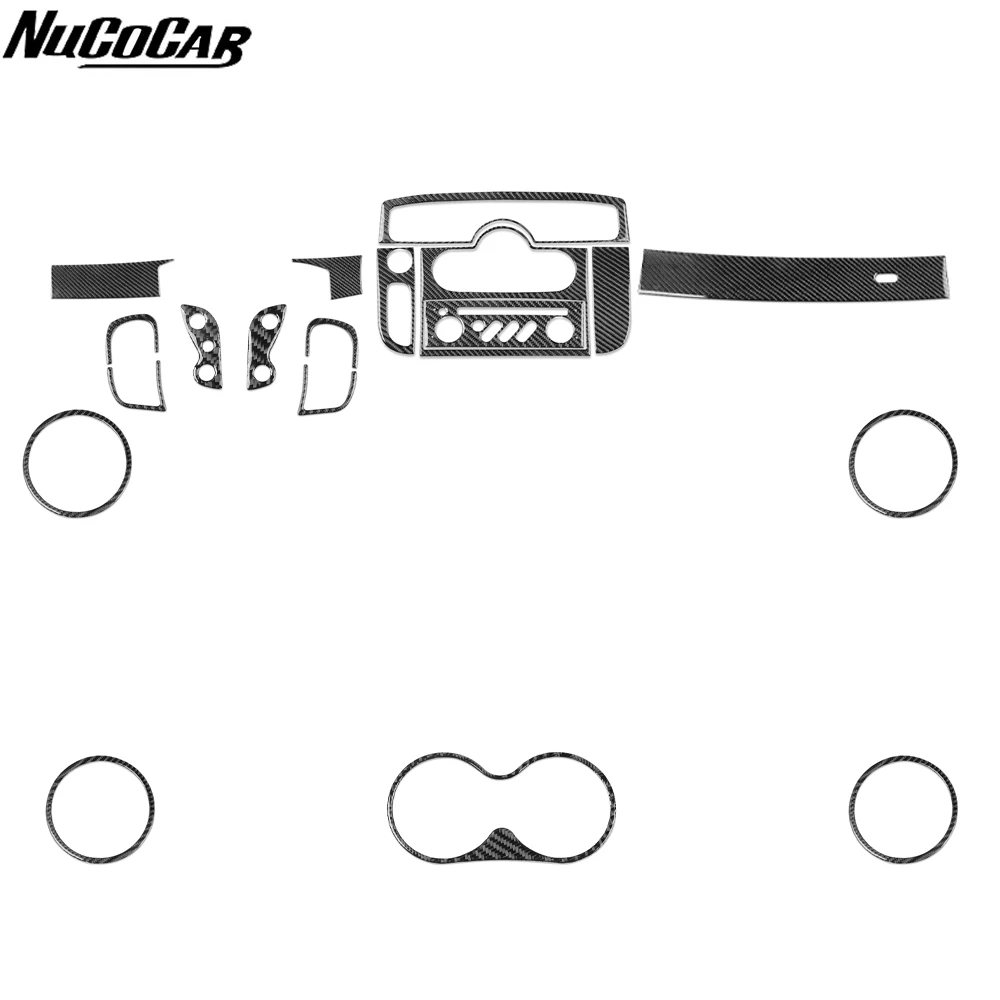 

Декоративные наклейки из углеродного волокна для центральной консоли, панели управления кондиционером и автомагнитолой, рулевого колеса для Renault Scenic 2003-2009 годов.
