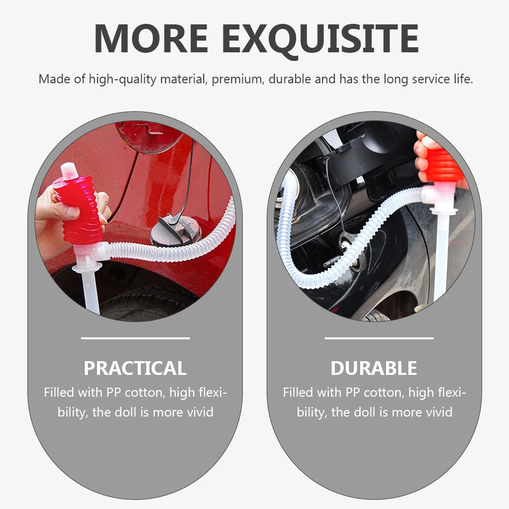 

4pcs Manual Transfer Pump Hand Siphon for Oil High Speeds Siphon High Tank Practical Durable