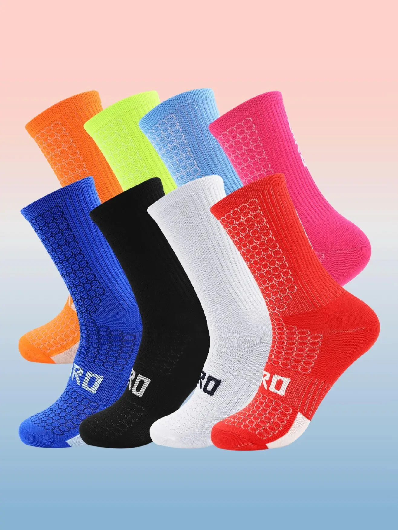 AliExpress NONE Cycling Socks Men 4 Pairs/set Biking Socks Women Sport Sweat Absorbing Breathable Football Soccer Compression Socks Wholesale