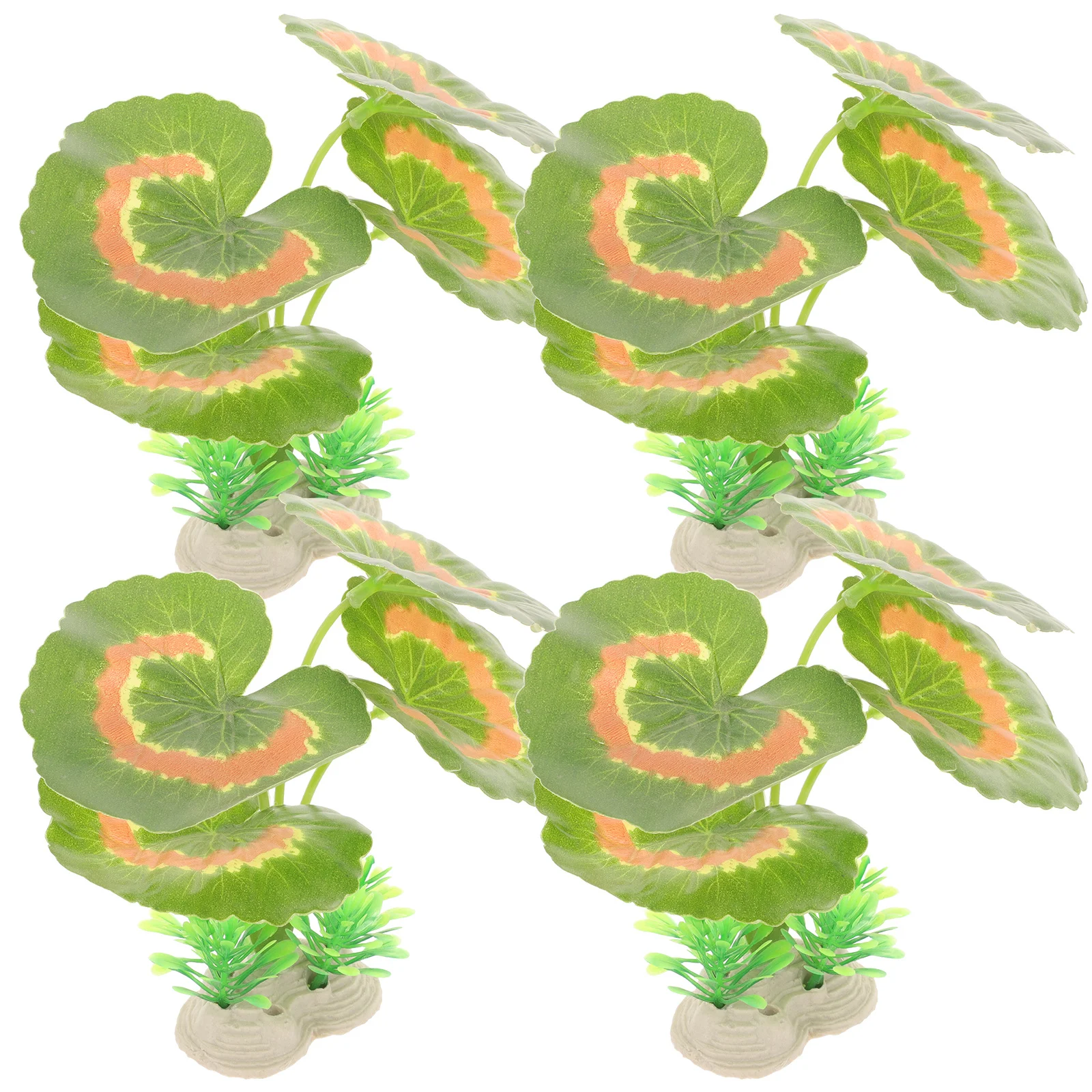 

4Pcs Realistic Plastic Aquarium Plant Set Simulation Fish Tank Decoration Artificial Aquatic Plants for Fresh Saltwater
