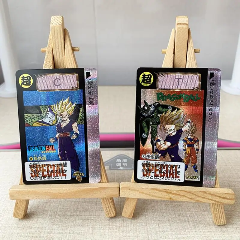 Anime Dragon Ball bricolage ACG jeu réfraction carte à collectionner cellule Bejita Torankusu Tien Shinhan Piccolo jouet pour garçon cadeaux d'anniversaire