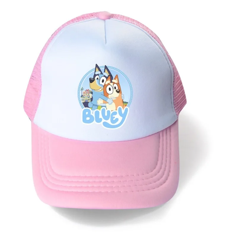 Bluey Baseball Cap Bluey Sun Hat Summer Peaked Cap Cap Girth Adjustable Mesh Breathable Suitable For Adults And Children Gifts