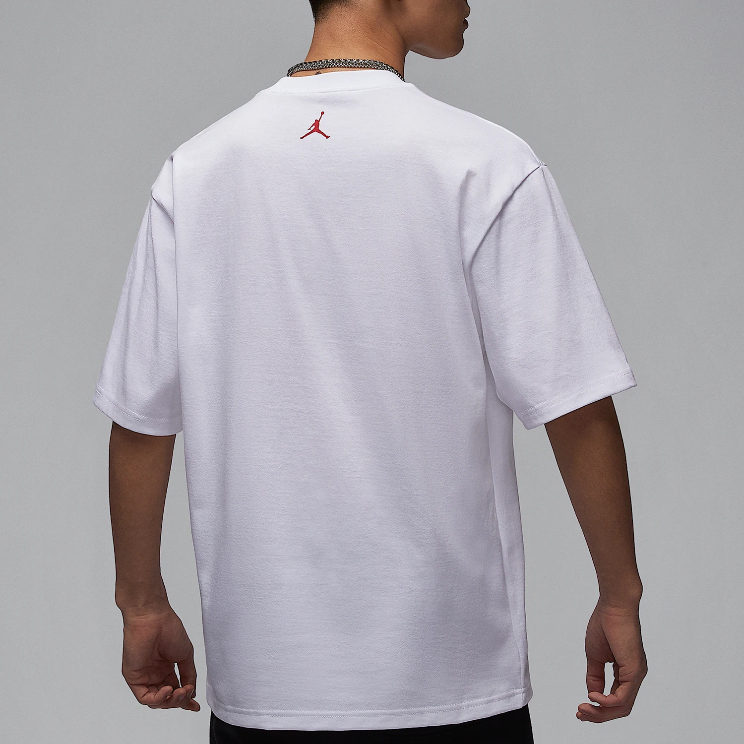 Camiseta masculina oficial Nike JORDAN solta respirável com gola redonda de manga curta HJ2327-100