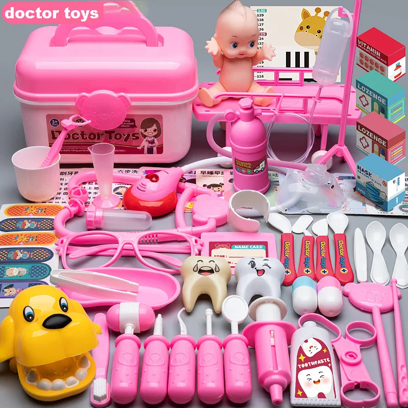 Children's Doctor Nurse Toy Set Role-Playing Stethoscope Injection Hospital Medical Accessorie Educational Toy Boy Girl Gift