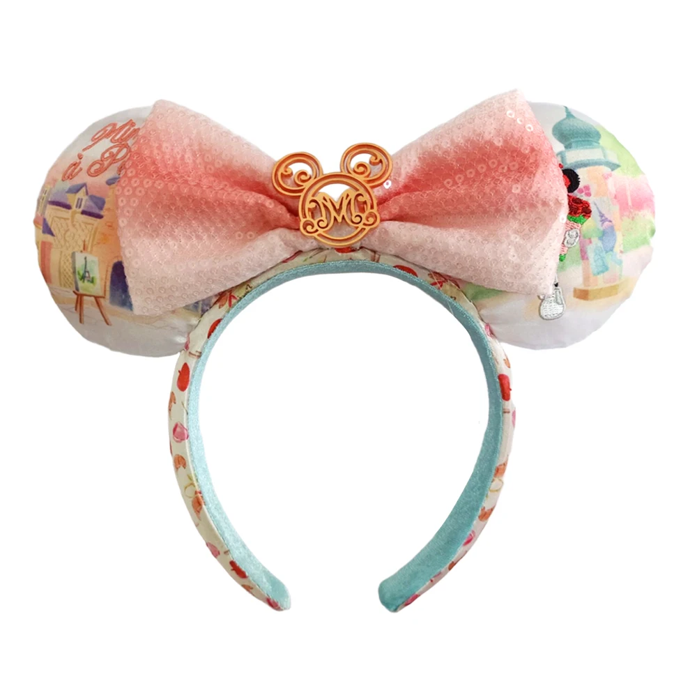 Disney Minnie Ears Headband Crown Bows July Mickey\'s hairband Hallowmas Cosplay Plush Gift Plush Doll Girls Party Hair band