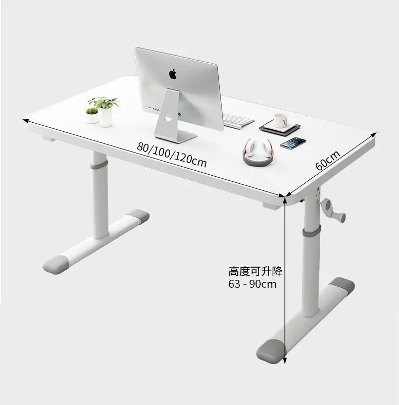 ！@Intelligent Office Furniture Electric Lifting Table Height Adjustable Simple Steel Bracket Lifting Office  Desk