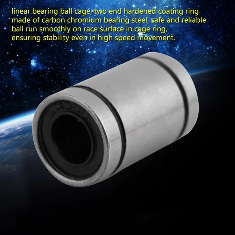 10pcs LM8UU 8mm Linear Motion Ball Bearing Bushing For 8mm Rod 3D Printer CNC Parts