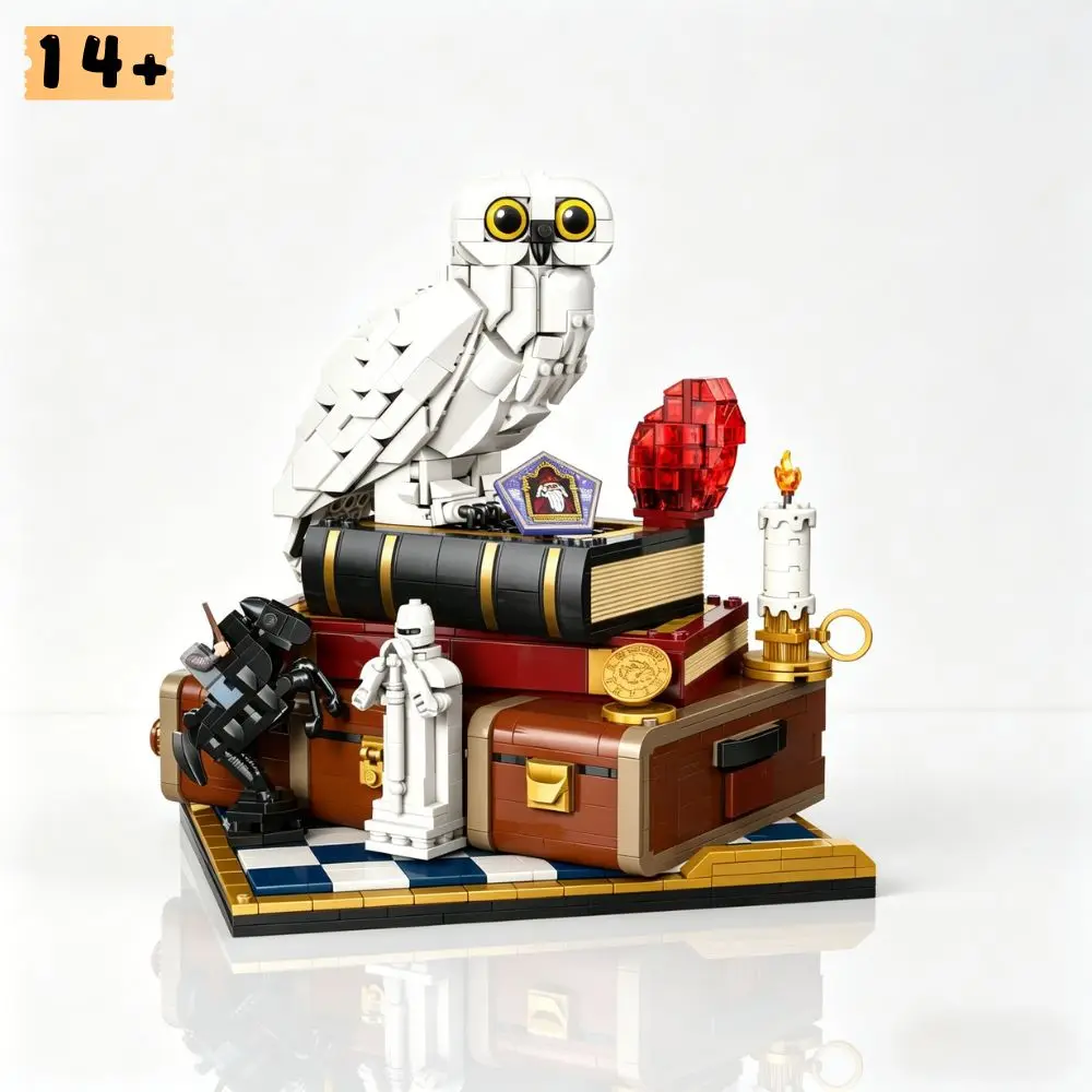 

1571Pcs Educational Toy White Owl Collectible Building Block Model Ornament Birthday Gift For Adults
